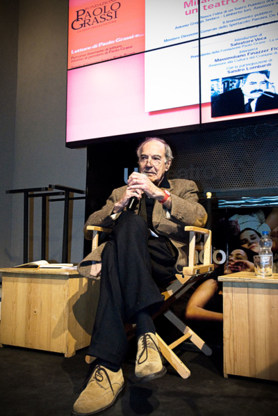 Salvatore Veca (allora Presidente della Fondazione Paolo Grassi-la voce della cultura)